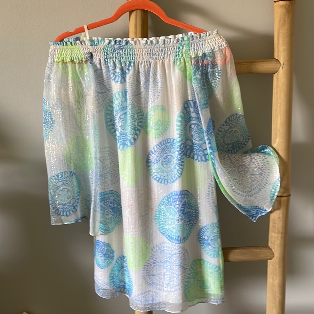 Lilly Pulitzer off shoulder dress XS New